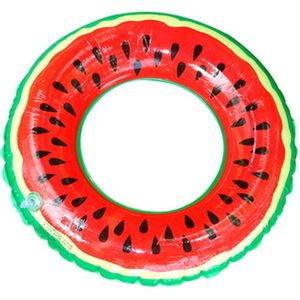 Watermelon Inflatable Donut Swimming Ring Giant Pool Float Toy Circle Beach Sea Party Inflatable Mattress Water Adult Kid Circle