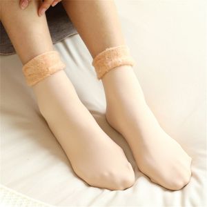 Vrouwen Winter Thicken Warm Thermische Sokken Voor Vrouwen Solid Black Soken Naadloze Wol Vloer Kasjmier Thuis Snowboots Sokken voor Mannen