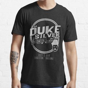 Duke Zilveren Trio Mannen Mode Korte Mouw T-shirt Zomer O-hals Gezellige Ademend Tee Grappige Gedrukte T-shirt Mannen 'S Tops