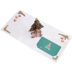 1Pcs 3D Kerstkaart Groeten Kaart Postkaart Envelop Diy Wedding Card Groeten Party Verjaardag Kerst Voor Kinderen Gi X6F8