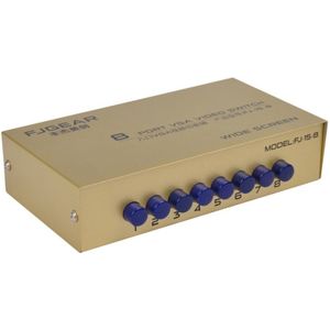 8 Port Vga Switch Video Switcher Box 1920*1440 250Mhz 8 In 1 Out Ondersteuning Selector Voor Pc monitor A08 21