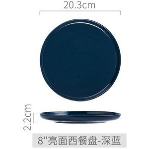 25.5 Cm Diameter Westerse Steak Plaat Keramische Schotel Lade Huishoudelijke Servies Creatieve Diner Plaat Pasta Schotel