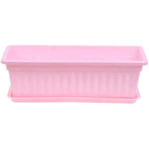 1Pc Bloempotten Plantenbakken Pot Trays Plastic Potten Creatieve Grote Vierkante Potten Voor Succulenten