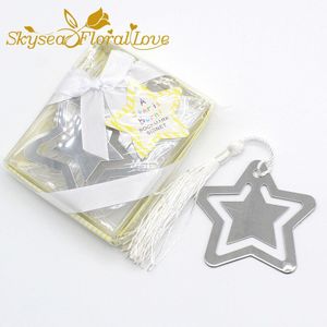 Bruiloft gunsten en metalen ster bookmark bruiloft souvenirs relatiegeschenk baby shower gunsten