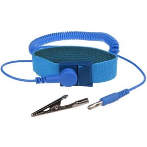 Anti Statische Pols Bandjes Herbruikbare Anti-Statische Armband Uitgerust Met Aarding Draad En Alligator Clip Foe Gevoelige Elektronica