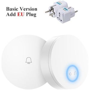 Youpin Linptech Wifi Self-Power-Genererende Draadloze Deurbel Werk Met Mijia App Smart Controle Geheugenfunctie Ac 110-240V