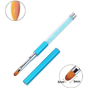 Nail Uv Gel Brush Liner Pen Kristal Handvat Manicure Nagels Franse Art Acryl Uv Gel Puntjes Pen Extension Schilderen Borstel gereedschap