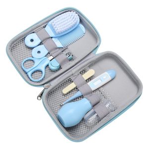 Estink 8 Stks/set Baby Gezondheidszorg Kit Draagbare Pasgeboren Baby Grooming Kit Nail Clipper Schaar Haar Borstel Kam Veiligheid Zorg set