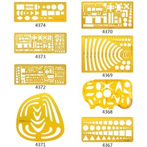 Professionele Architectonische Sjabloon Heerser Tekening Stencil Meten Student