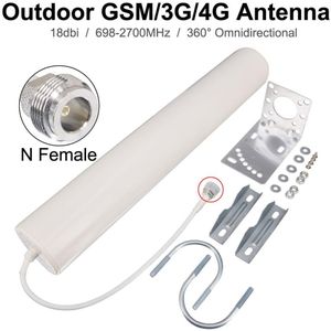 18dbi 698-2700 Mhz Gsm 3G 4G Antenne Outdoor Panel Hoge Gain 4G Lte Antenne Omnidirectionele antenne N Vrouwelijke Voor Draadloze Router