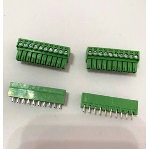 10 sets Plug-in printkroonsteen 2 EDGK pitch 3.81mm 2 P 3 P 4 P ~ 16 P MC1.5 Phoenix terminal rechte naald zetel