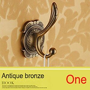 1-8 muur hanger vintage messing robehaak gouden antieke brons jas deur muur haak badkamer accessoires