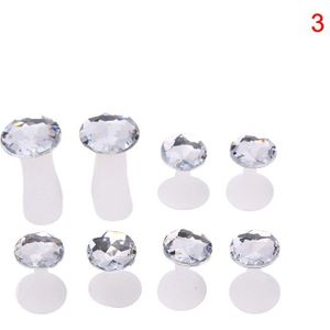 Zachte Siliconen Toe Separator Modellering Voet Vinger Divider Vorm Manicure Pedicure Nail Art Tool Voor Voetverzorging Gereedschap 8Pcs
