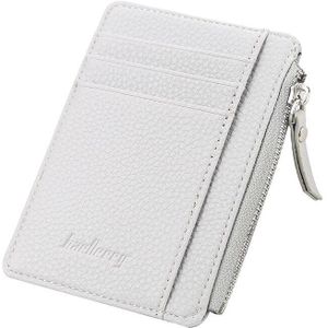 Mode Mannen/Vrouwen Mini Id-kaart Houders Business Credit Card Houder Pu Leather Slim Bankkaart Case Organizer Wallet rits