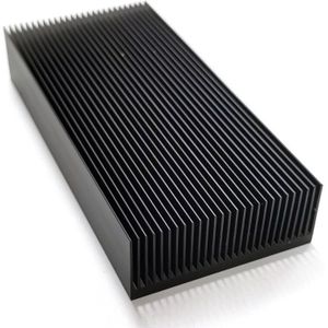 Duurzaam Zilver Aluminium Straalt Fin Cooling Heatsink 80X27X150MM Voor Led Power Transistor Elektrische Radiator Chip