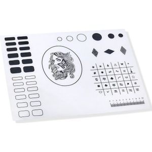 Nail Art Mat Siliconen Nail Sjablonen Stempelen Mat Opvouwbare Wasbare Pad Tool Voor Manicure