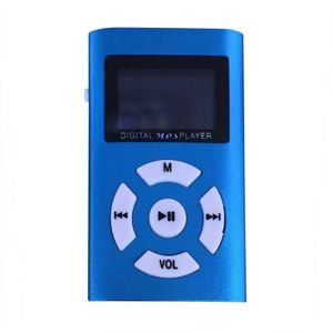 Mini Lcd-scherm MP3 Speler Ondersteuning SD Micro Tf-kaart Aluminium Shell Sport Walkman Mp3 Muziekspelers
