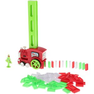 Automatische Leggen Domino Elektronische Trein Model Kleurrijke Speelgoed Set Meisje Jongen Kinderen Kids Xmas