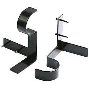 2 Pcs Romeinse Pole Bracket Gordijnroede Beugels Boor-Gratis Gordijnroede Romeinse Pole Bracket Voor Gordijnen, gordijnen, Gelaagde