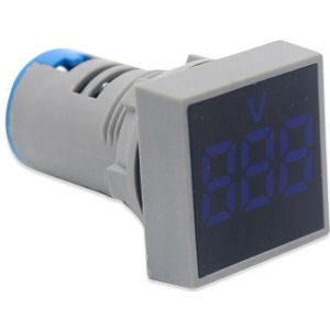 10 Stks/partij Vierkante 22 Mm Digitale Ac Voltmeter 20 V-500 V Rood Groen Geel Blauw Voltage Wit Meter digitale Display Indicator Lamp