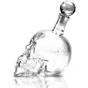 4 Size Crystal Skull Whiskey Vodka Wijn Decanter Bier/Brandy Opslag Glazen Fles Karaf Cup Kolf Bar Thuis Alcohol glazen Vat