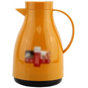 500ml 1000ml Mini Kleine Europese Stijl Cartoon Koffie Thermosfles Glas Liner Vacuüm Pot Ketel Thermische Fles Water wit Rood