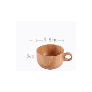 Japanse Stijl Natuurlijke Houten Cup Herbruikbare Milieubescherming Thee Koffie Melk Wijn Grote Cup Isolatie Water Cup