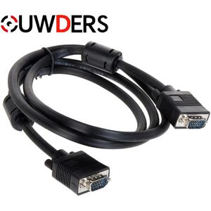 15 M Vga Kabel Computer-Monitor Laptop Male-To-Male Dirigent Full-Koper 15-Pin voor Pc Nvr Recorder