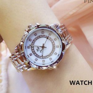Diamant Vrouwen Luxe Horloge Strass Elegante Dames Horloges Gouden Klok Horloges Voor Vrouwen Relogio Feminino