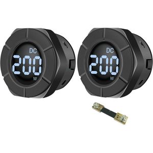 Dc 0-300V Ronde Lcd Power Meter Wattmeter 10A 100A 3000W 30kW Auto Power Gauge