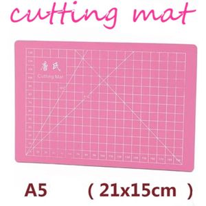 Pvc A5 Snijden Mat Enkel Gezicht Self-Healing Snijden Papier Pad Roze Handgemaakte Model Diy Accessoire Snijplank 21 x15cm