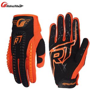 Motorfiets Rt Handschoenen Moto Off Road Sport Motocross Handschoen Blauw Volledige Vinger Rijhandschoenen Met Touch Screen Handschoenen M/L/Xl