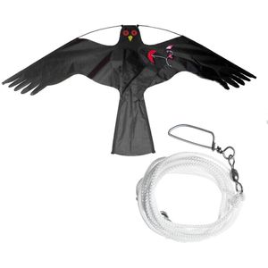 Emulatie Zwarte Vogel Afstotende Hawk Vlieger Scarer Vogel Repeller Duif Repellent Insect Pest Preventie Tuin