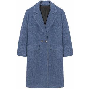 Vintage Cocon Stijl Winter Jas Vrouwen Lange Wollen Jassen Overjas Parka Vrouw Jas Manteau Femme