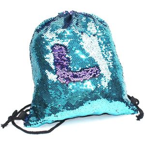 Sparkly Shiny Sequin Dans Zak Koord Tassen, Zwemmen Zak Fits All Voor Dames Meisjes Festival Trekkoord Strandtas