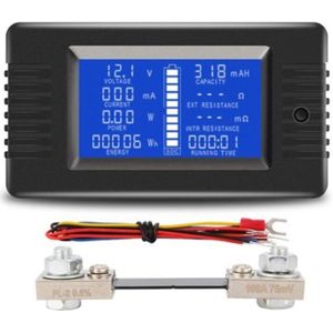 PZEM015 Dc 200V 100A Voltmeter Ammeter Auto Batterij Tester Capaciteit Weerstand Elektriciteit Voltage Meter Monitor 12V-96V