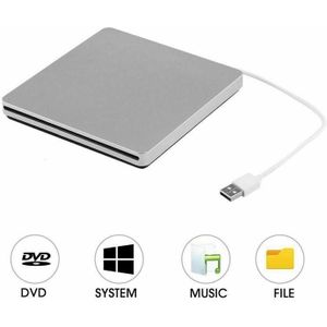 USB 2.0 Externe Slot DVD CD RW Harde Schijf Schijf Brander Optische Bay Speler voor Macbook Pro Air Laptop Computer PC