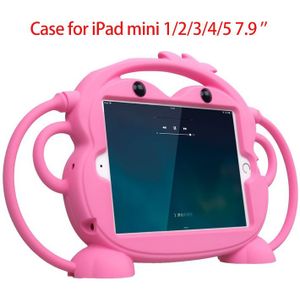 Kid Veiligheid Tablet Case Voor Ipad Mini 1 2 3 4 5 Kid Vriendelijke Carry Shockproof 7.9in Wasbare Stand Siliconen case Voor Ipad 2 3 4