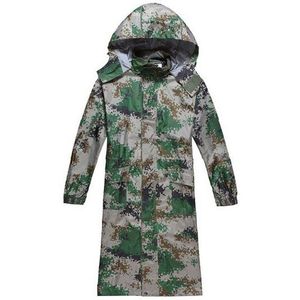 Stijlvolle Pvc Werken Waterdichte Volwassen Regenjas Camouflage Patroon Outdoor Mannen Lange Stijl Wandelen Poncho Milieu Regen Jas