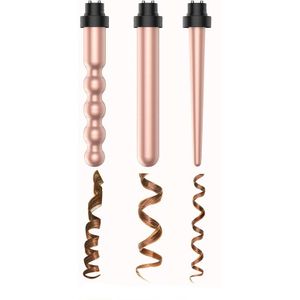 Keramische Haar Krultang Verwisselbare Haar Krultang Machine Keramische Haar Krultang Multi-Size Roller Hittebestendige Styling Set