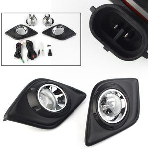 2 Stuks Auto Mistlamp Lampen Kits W/Frame Kabel Voor Toyota Hilux Revo Pickup