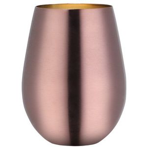 Rvs 500ml Cup Gouden Stemless Koffie Mok Zilverwerk Wijn Cocktails Drinken Gebruiksvoorwerp Slip Picknick Tumbler Cup