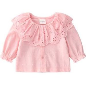 Geboren Baby Meisjes Lange Mouwen Kleding Baby Meisjes Roze Katoenen Tops 3-18 M Kinderen Meisje Kant kleding Lente Herfst Shirt