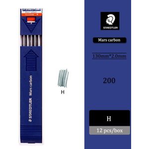 12 Stks/doos Duitse Staedtler 200 Techniek Tekening Automatische Potlood 2Mm Lood 4B-2H Rood En Blauw