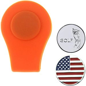 Golfbal Marker Clip Siliconen Bal Marker Houder Hechten Aan Uw Pocket Rand Riem &amp; Kleding Grote Voor Golfers