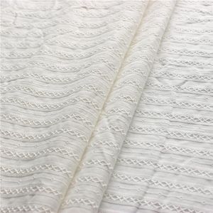 Cotton White Fabric Pure Cotton Jacquard Fabric Pastoral Small Fresh Women&#39;s Shirt Skirt Fabric Children&#39;s Clothing Fabric
