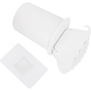 3 houders Wit ABS Plastic Badkamer Tandenborstel Houder Automatische Tandpasta Dispenser Set Wandmontage met Mond Cup