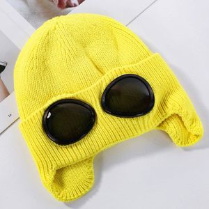 Cokk Winter Hoeden Voor Vrouwen Gebreide Beanie Met Pilot Bril Verdikte Warm Koreaanse Ski Cap Motorkap Femme Gehoorbescherming