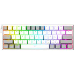 Redragon Fizz K617 Rgb Usb Mini Mechanische Gaming Toetsenbord Rood Schakelaar 61 Toetsen Bedrade Afneembare Kabel, Draagbare Voor Reizen