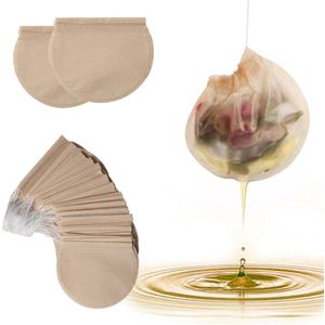 300 Stks/pak 75Mm Filter Draagbare Trekkoord Voetenbad Warmte-Verzegelde Wegwerp Voor Losse Blad Ronde Lege Theezakje zetgroep Diy